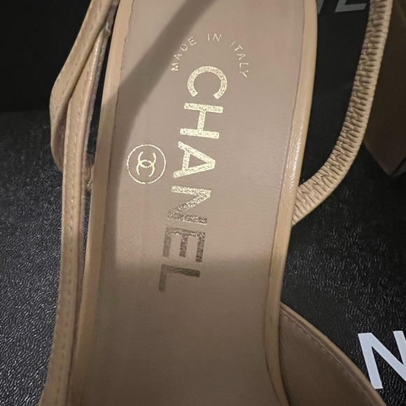 SOLD Chanel Classic Slingback Heels 36 - Picture 3 of 8